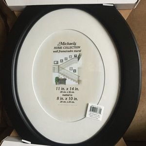 11x14 oval black frame